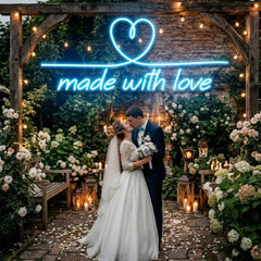 Made With Love 2 Wedding Led Neon Sign Light