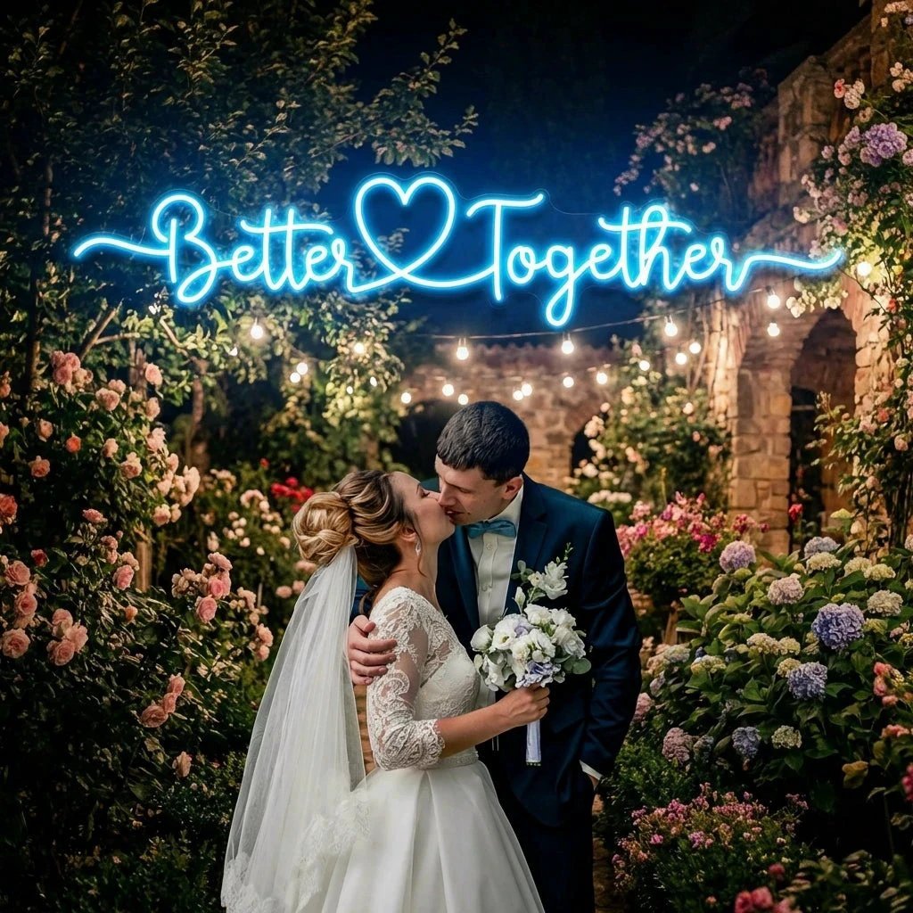 Better Together 3 Wedding Led Neon Sign Light