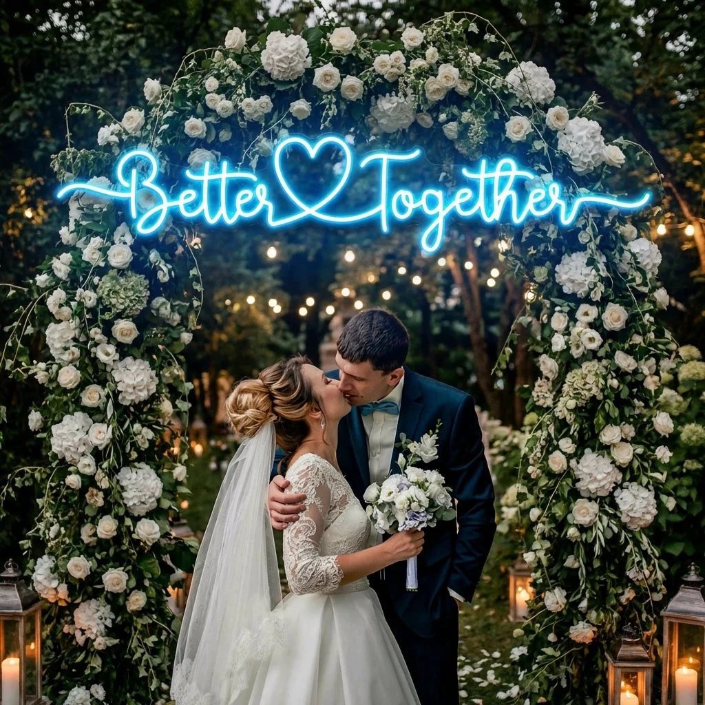 Better Together 3 Wedding Led Neon Sign Light