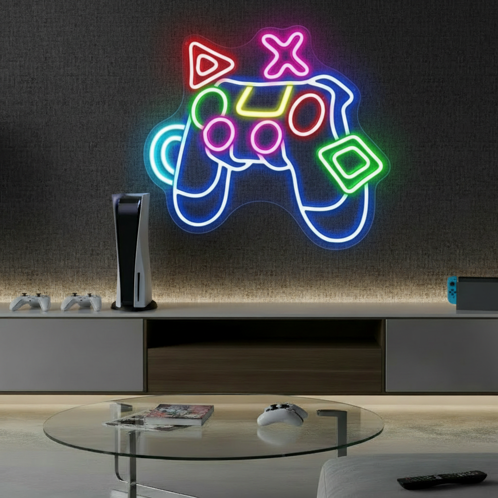 Game Controller Neon Sign Led Neon Sign for Wall Decor - VN03 - Customneonstudio