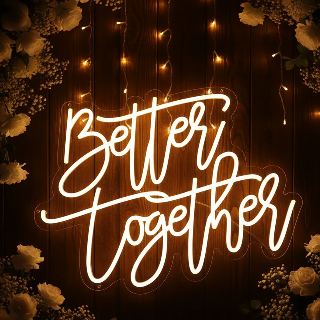 Better Together Neon Sign Wedding Neon Sign