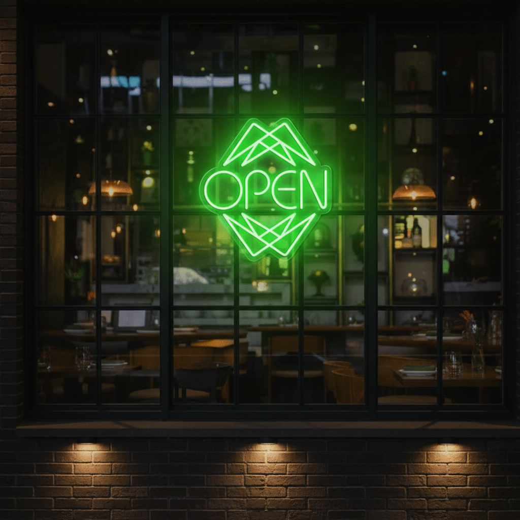 Neon LED Open Sign for Business Shop Decor