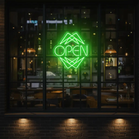Neon LED Open Sign for Business Shop Decor