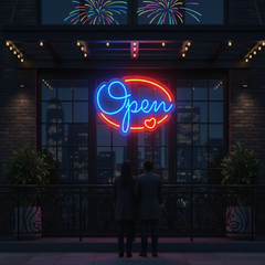 Open Neon Sign for Business Led Neon Sign