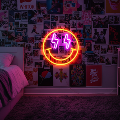 Smile Neon Sign for Shop&Home Decor