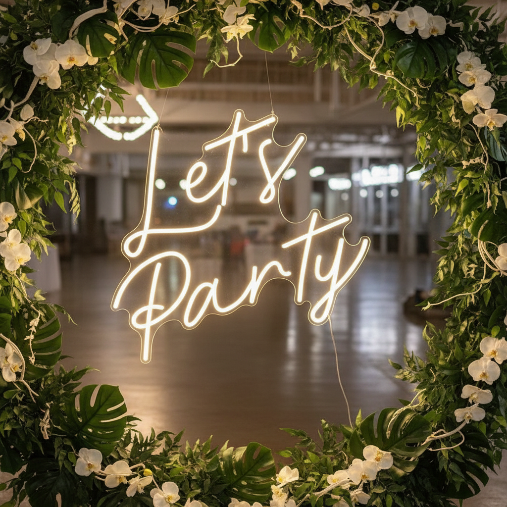 Let's Party Neon Sign Design Party Neon Sign