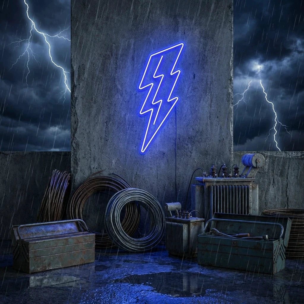 Lightning Bolt Led Neon Sign Light