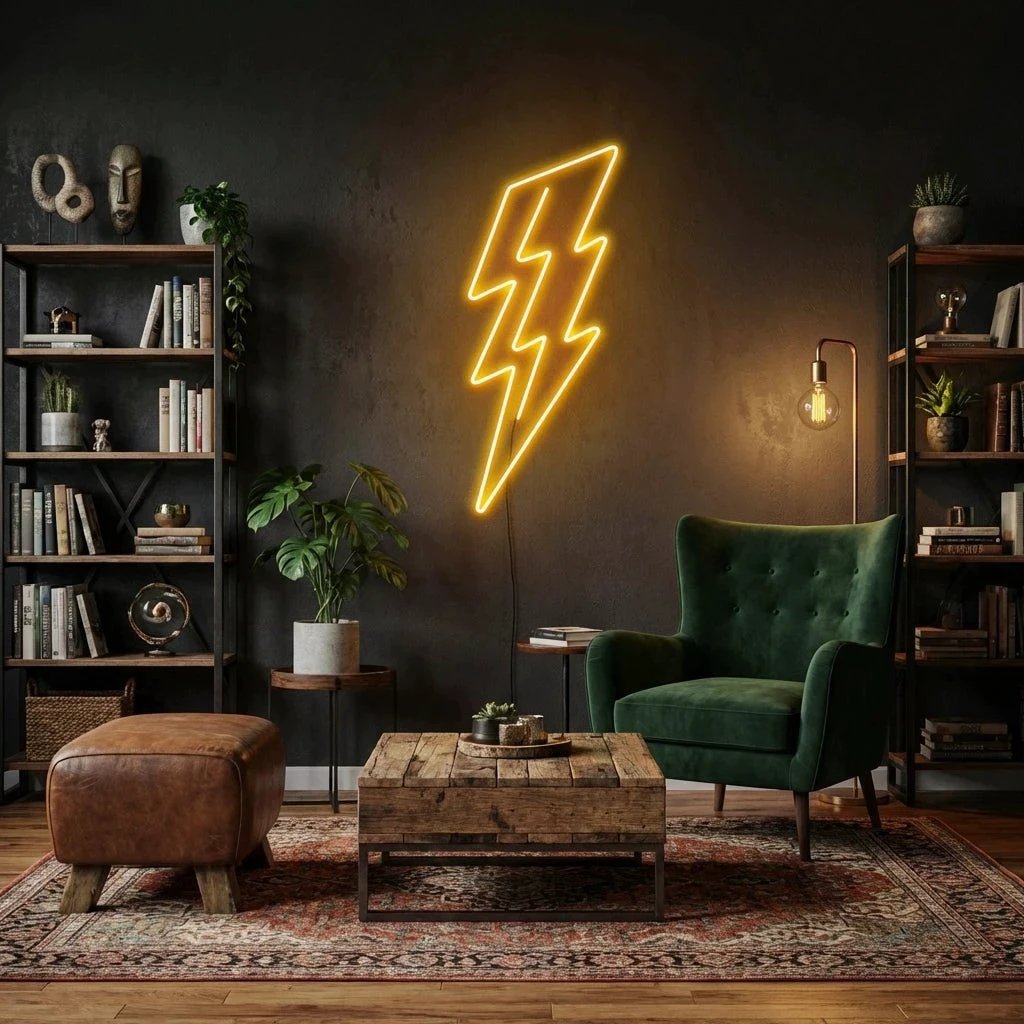 Lightning Bolt Led Neon Sign Light