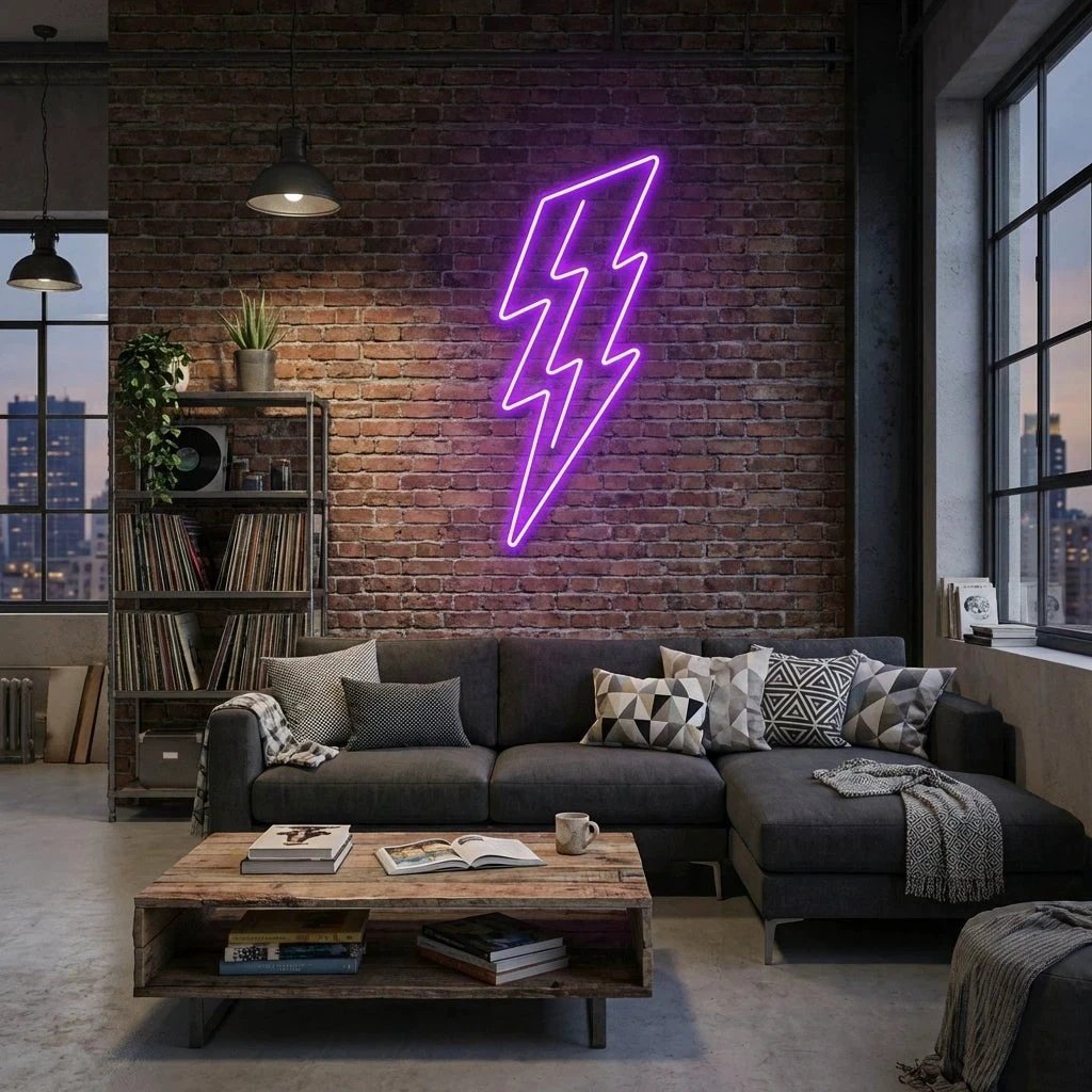 Lightning Bolt Led Neon Sign Light