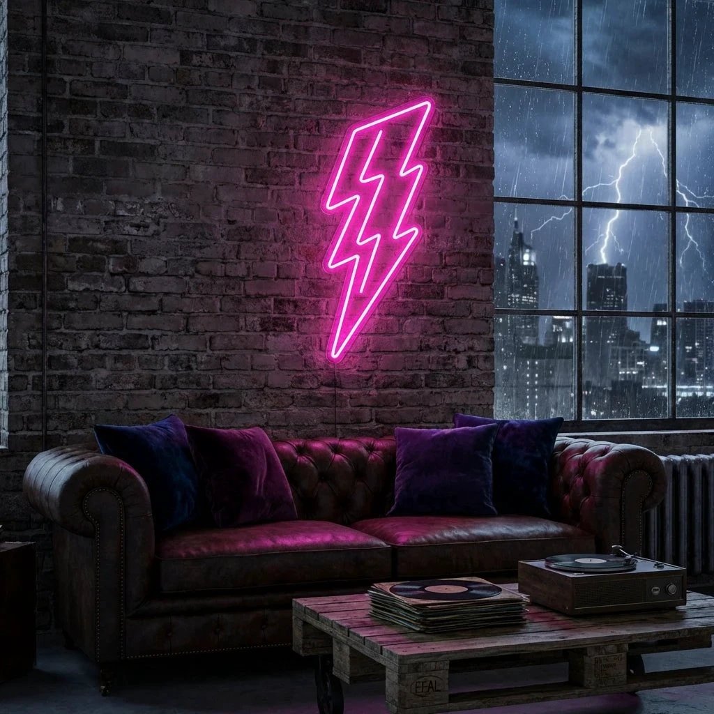 Lightning Bolt Led Neon Sign Light