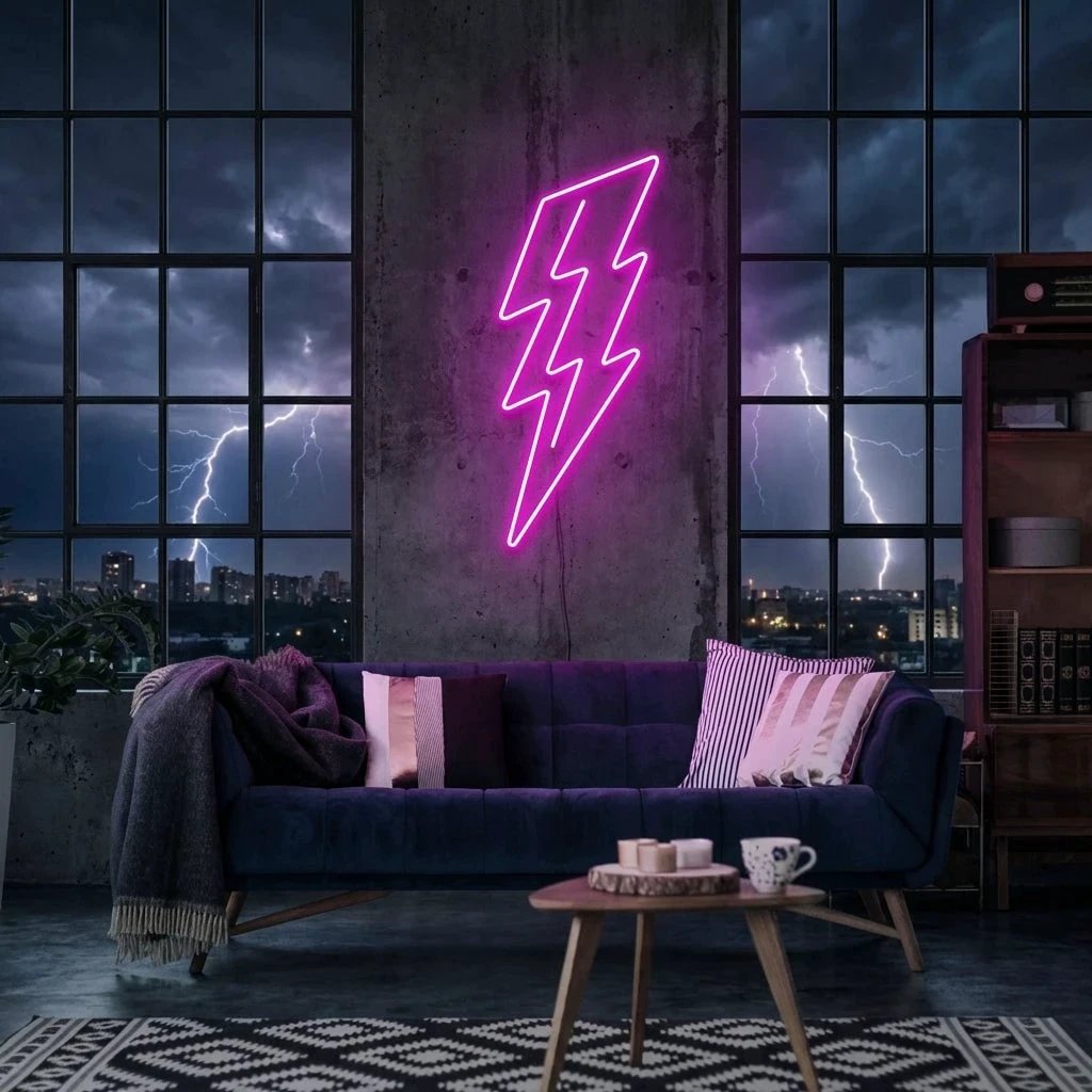 Lightning Bolt Led Neon Sign Light