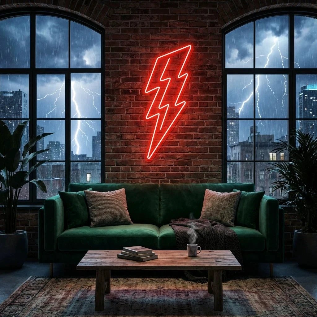 Lightning Bolt Led Neon Sign Light