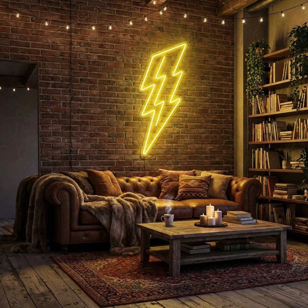 Lightning Bolt Led Neon Sign Light