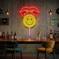 Lip Lollipop LED Neon Sign Light Pop Art