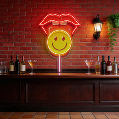 Lip Lollipop LED Neon Sign Light Pop Art