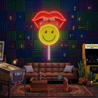 Lip Lollipop LED Neon Sign Light Pop Art