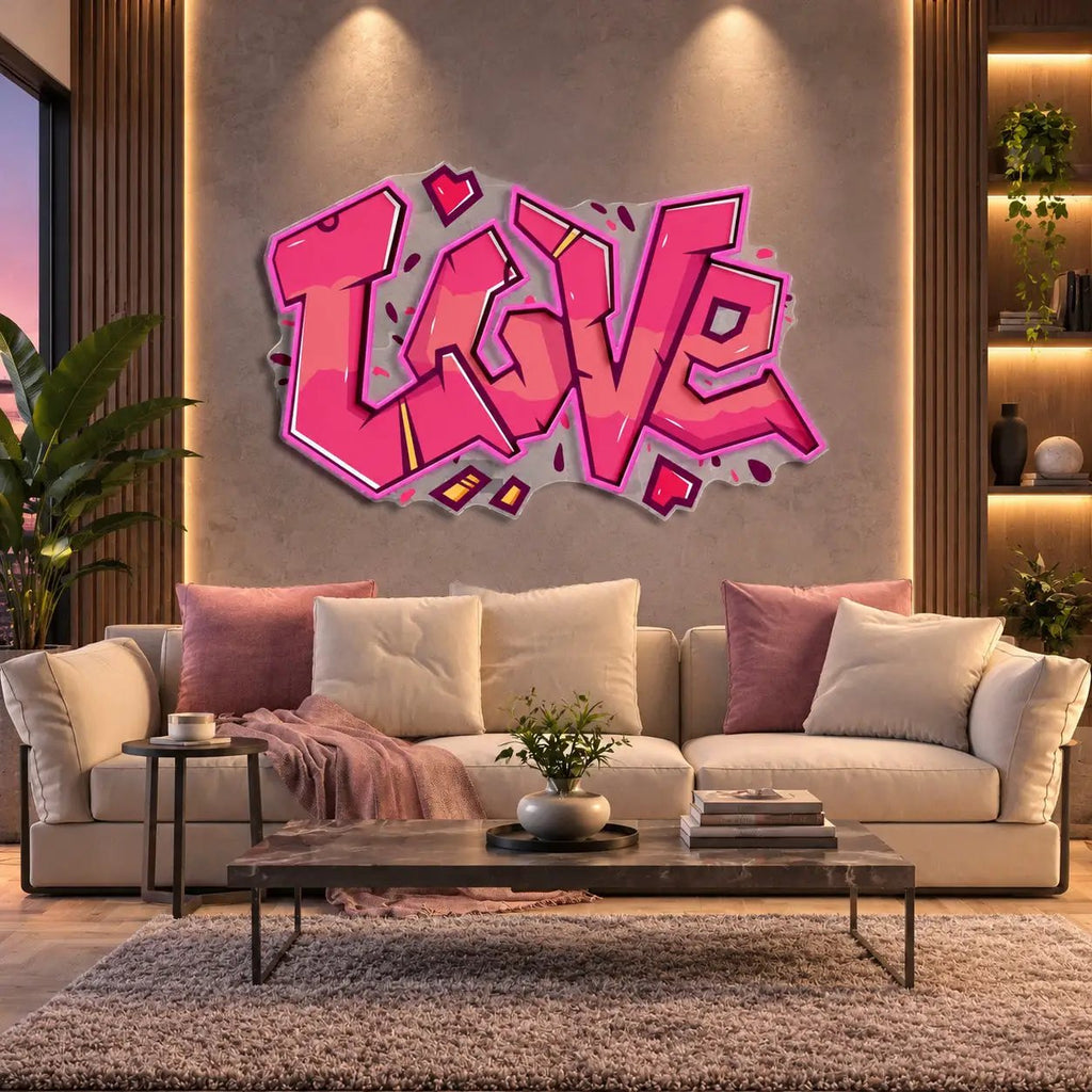 "Love" Neon x Acrylic Artwork