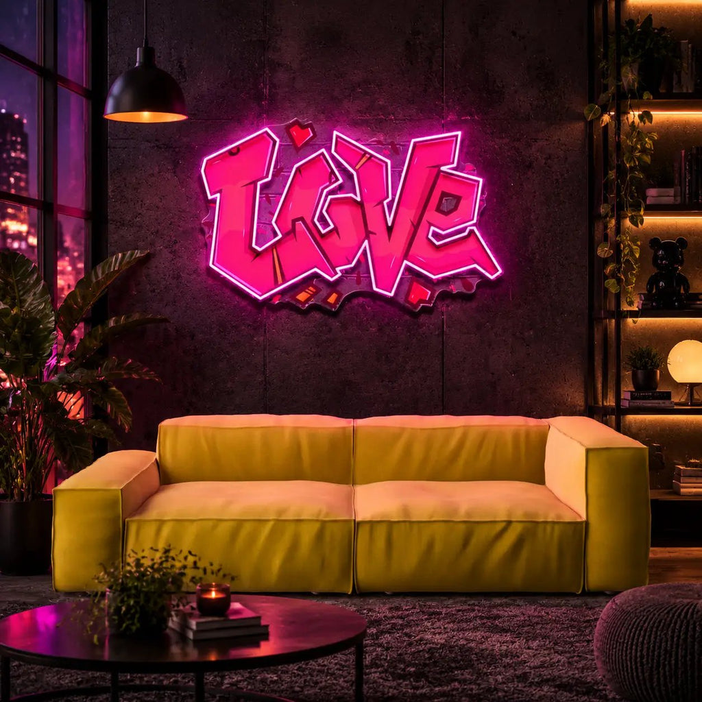 "Love" Neon x Acrylic Artwork