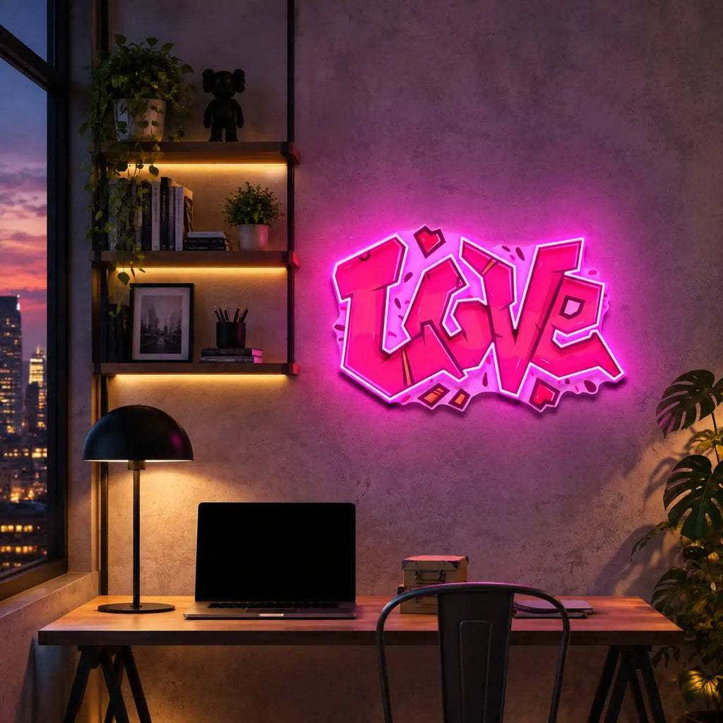 "Love" Neon x Acrylic Artwork