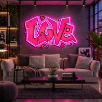 "Love" Neon x Acrylic Artwork