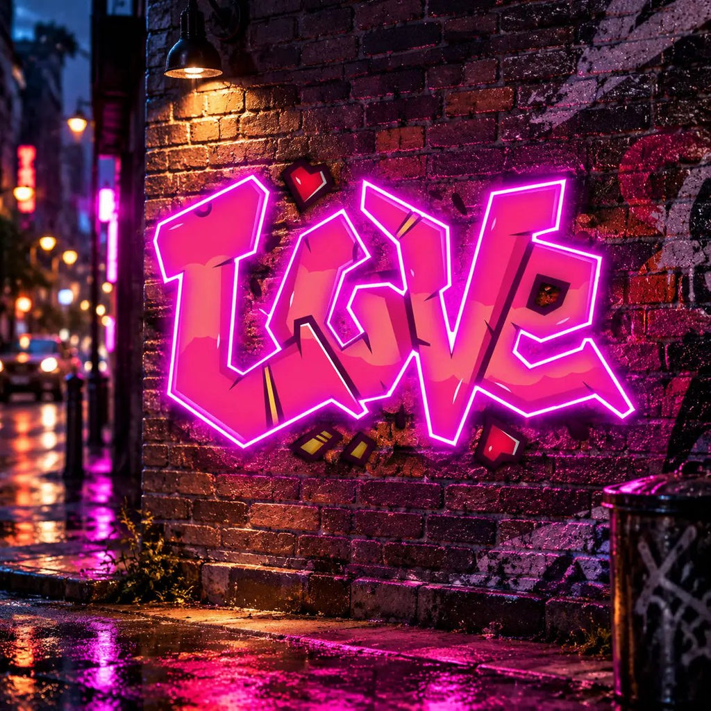 "Love" Neon x Acrylic Artwork