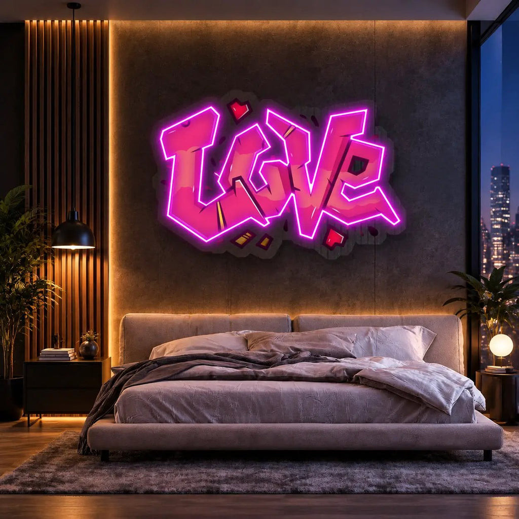"Love" Neon x Acrylic Artwork