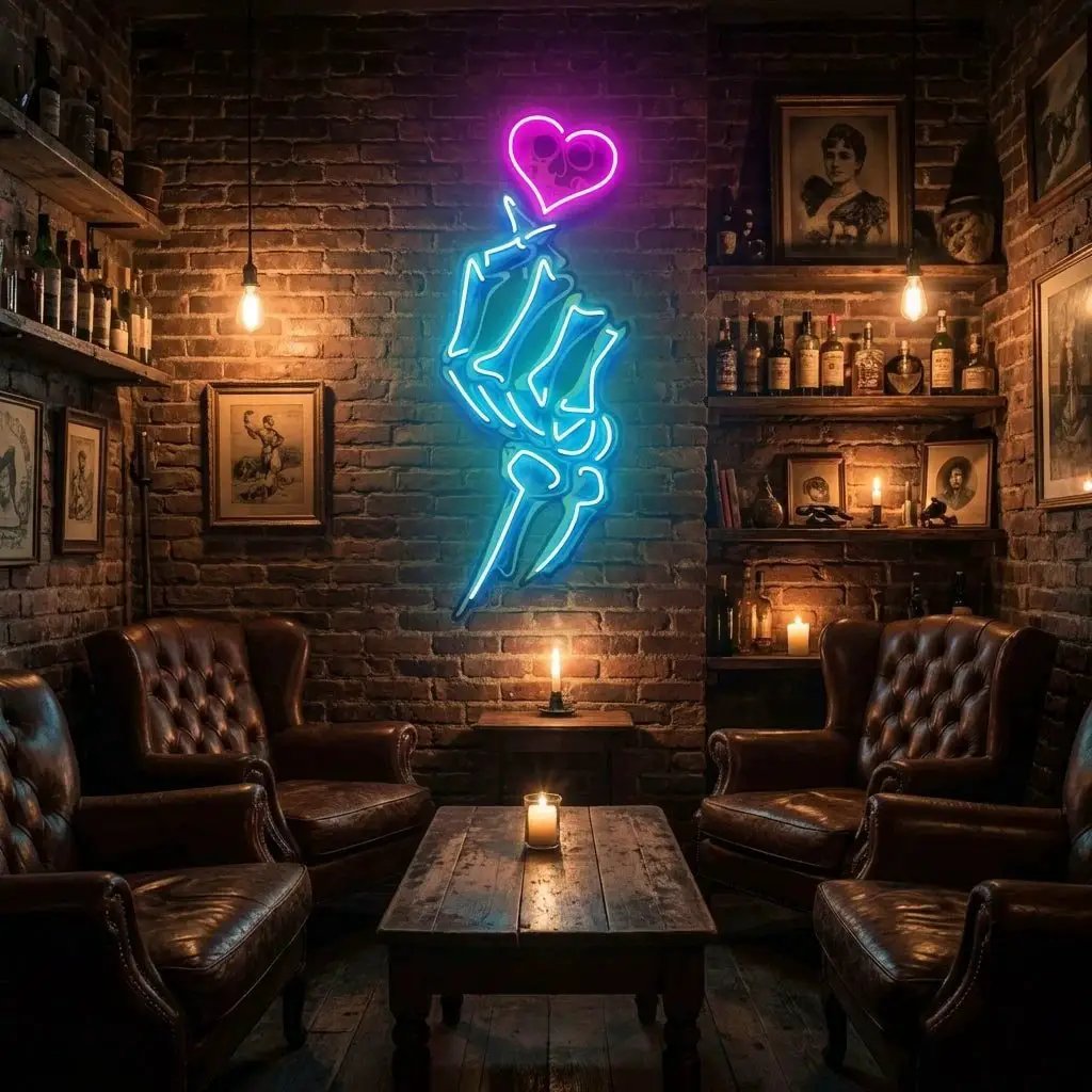Love Handsign Artwork Led Neon Sign Light