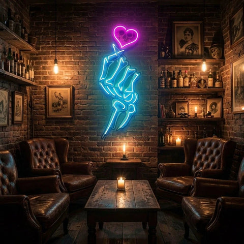 Love Handsign Artwork Led Neon Sign Light