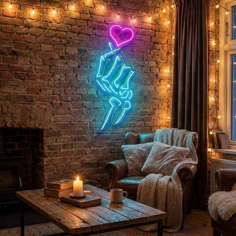 Love Handsign Artwork Led Neon Sign Light