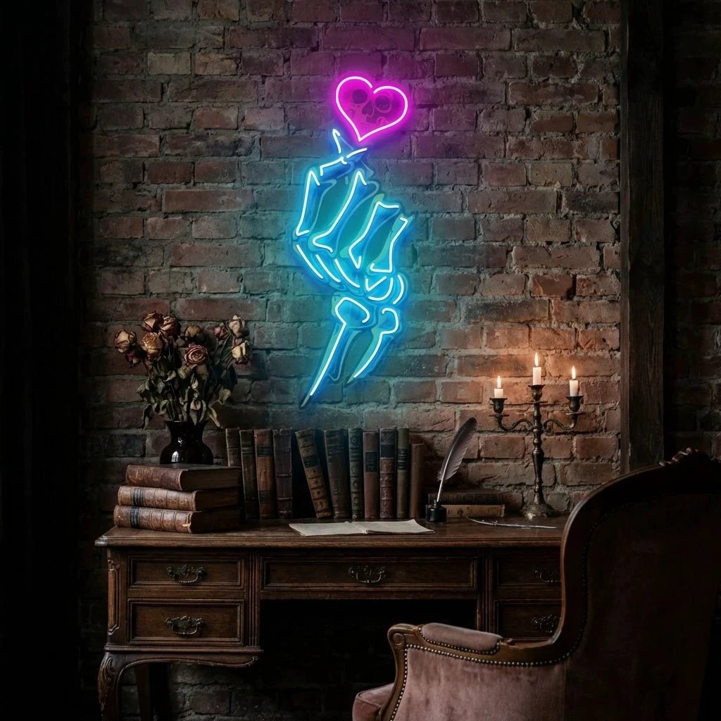 Love Handsign Artwork Led Neon Sign Light