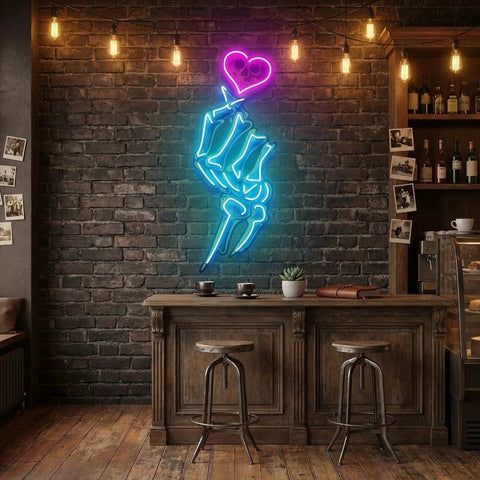 Love Handsign Artwork Led Neon Sign Light
