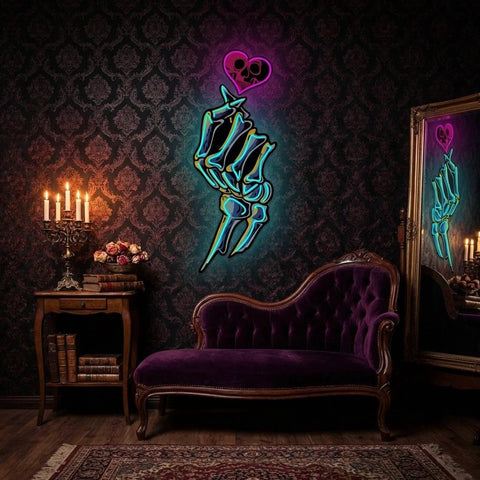 Love Handsign Artwork Led Neon Sign Light