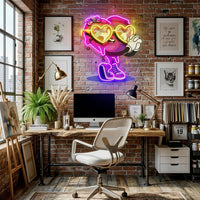 Lovely Heart LED Neon Sign Light Pop Art