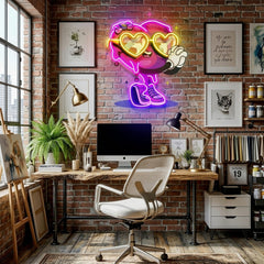 Lovely Heart LED Neon Sign Light Pop Art