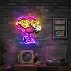 Lovely Heart LED Neon Sign Light Pop Art