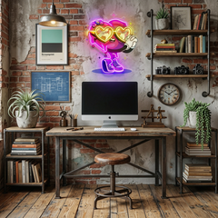 Lovely Heart LED Neon Sign Light Pop Art