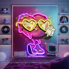 Lovely Heart LED Neon Sign Light Pop Art