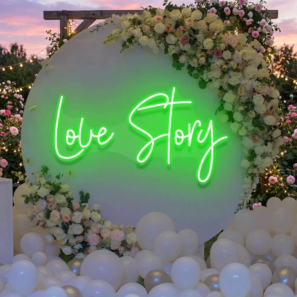 Love Story Led Neon Sign Light