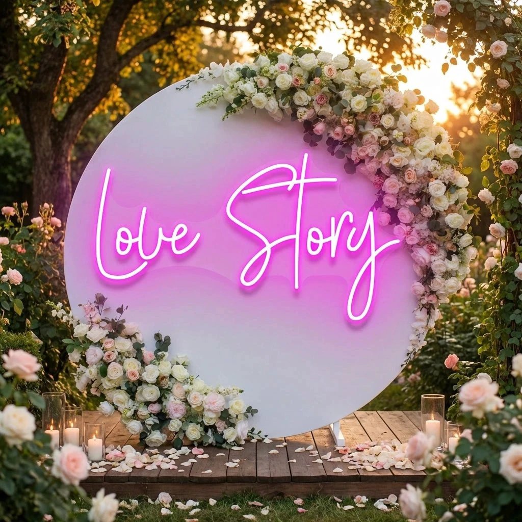 Love Story Led Neon Sign Light