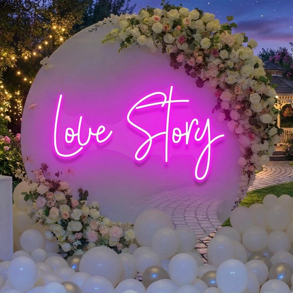 Love Story Led Neon Sign Light
