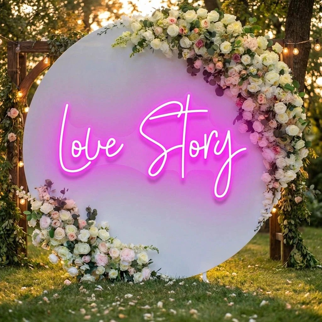 Love Story Led Neon Sign Light
