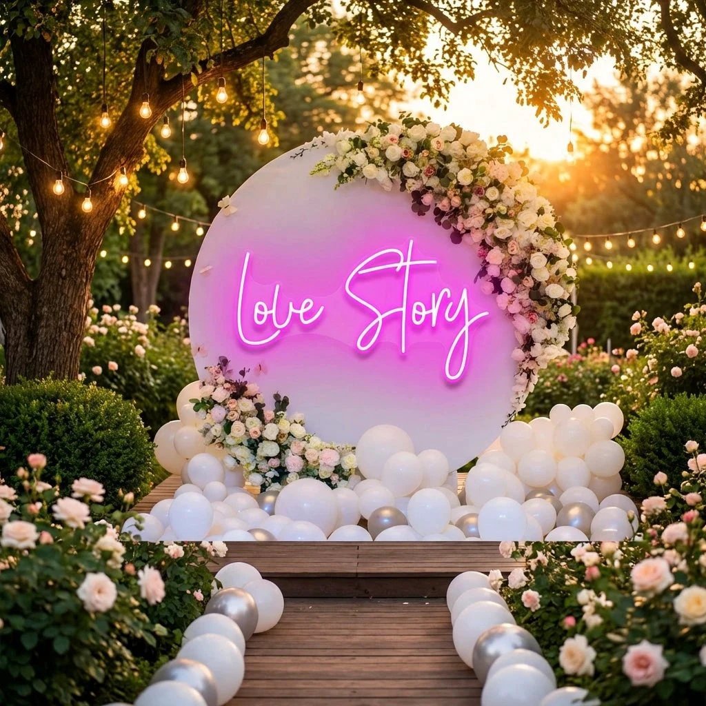 Love Story Led Neon Sign Light
