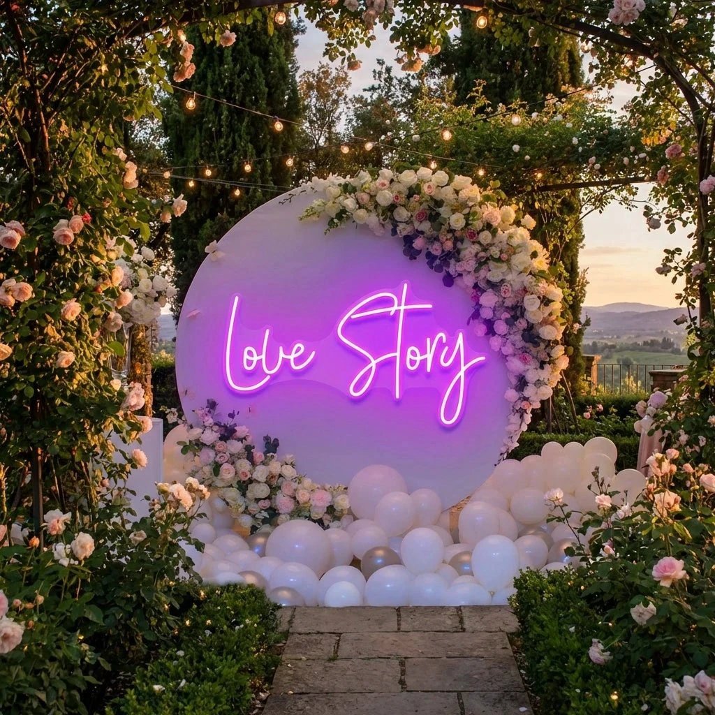 Love Story Led Neon Sign Light