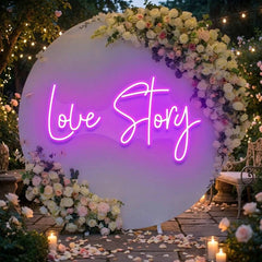 Love Story Led Neon Sign Light