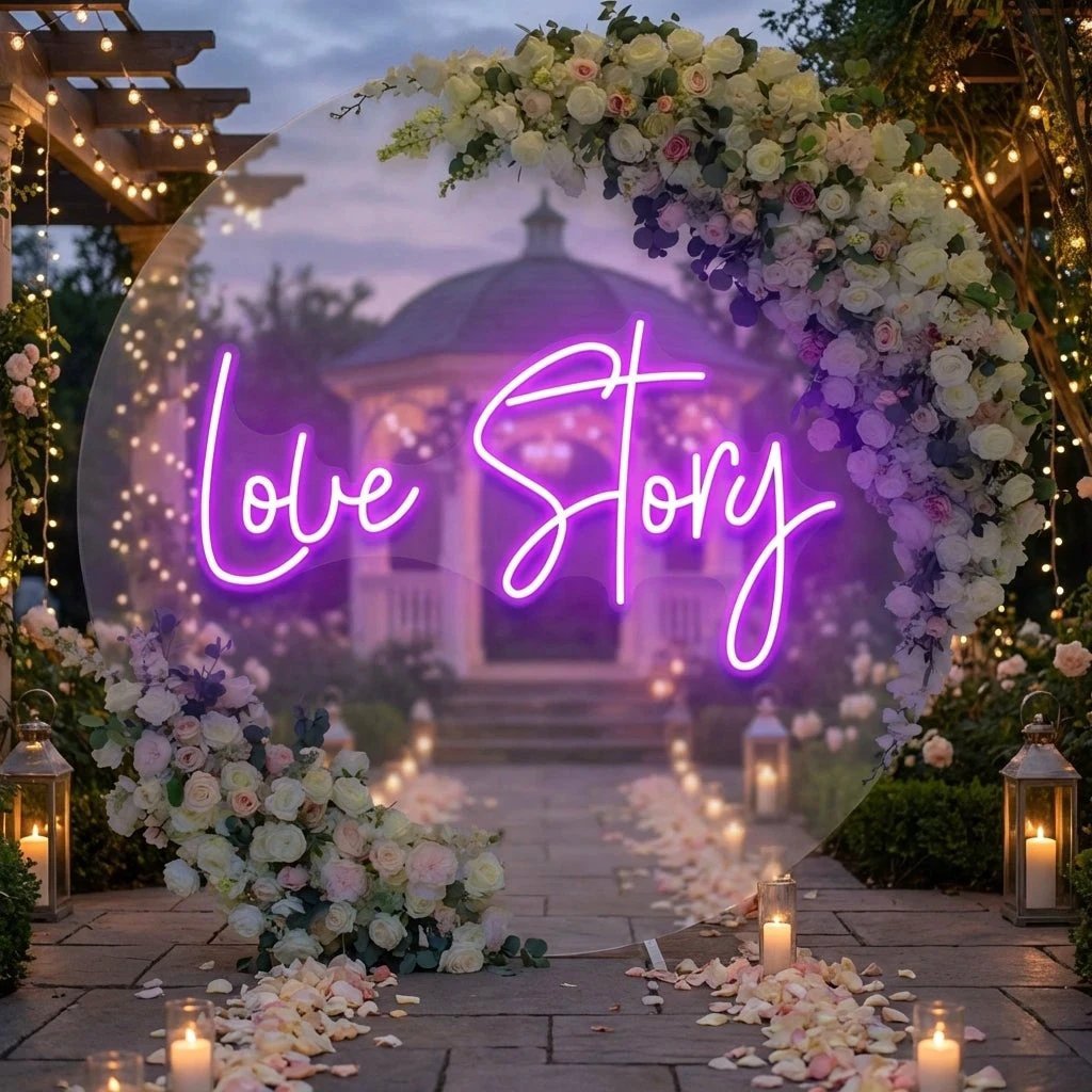 Love Story Led Neon Sign Light