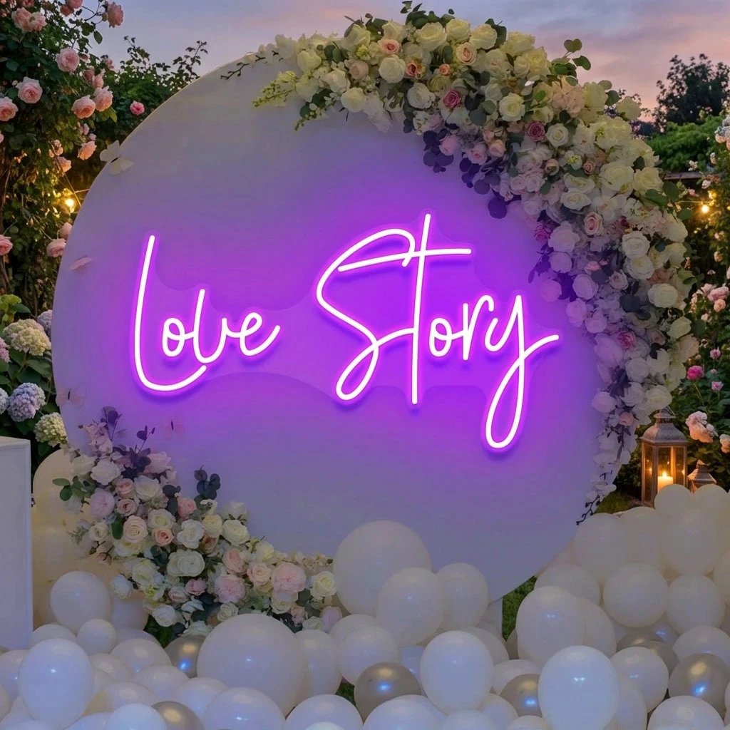 Love Story Led Neon Sign Light