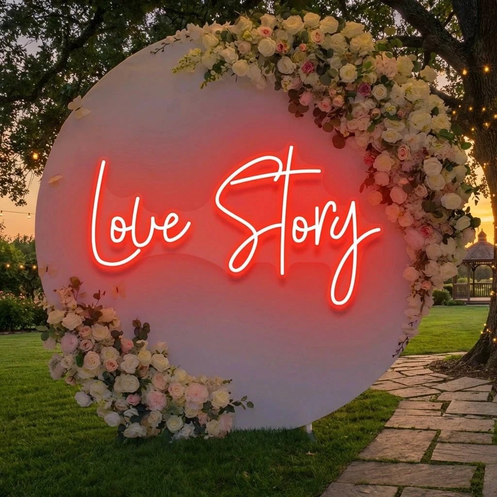 Love Story Led Neon Sign Light