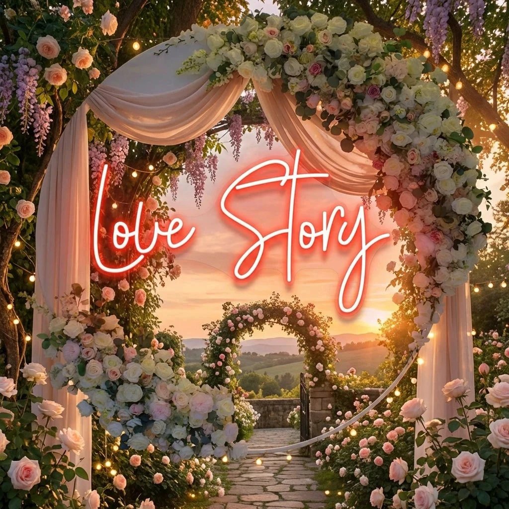 Love Story Led Neon Sign Light