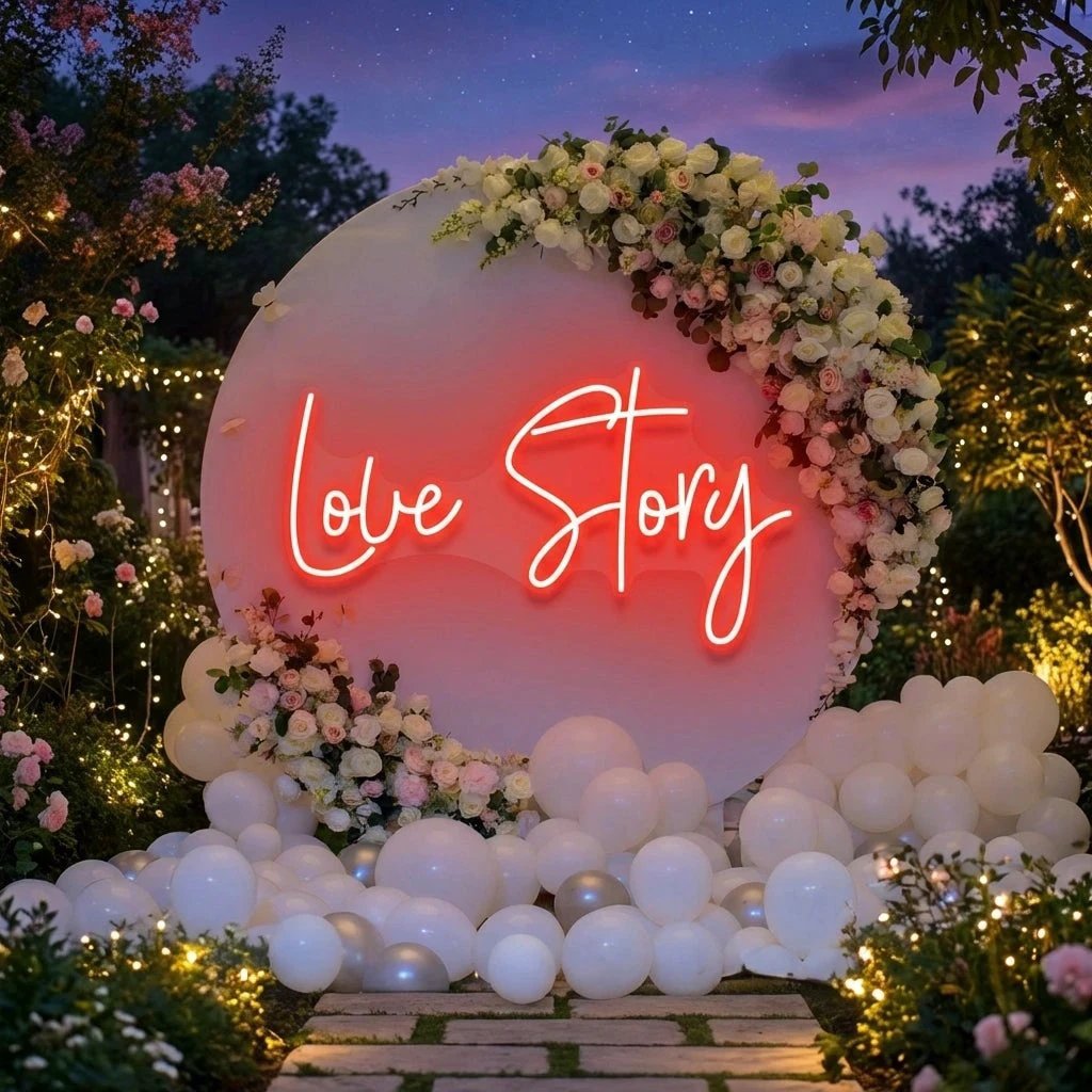 Love Story Led Neon Sign Light