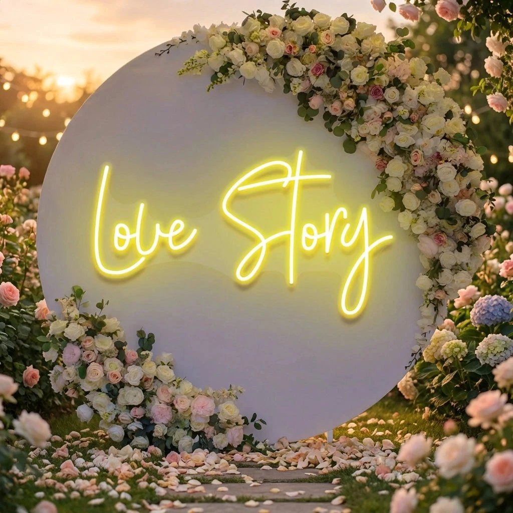 Love Story Led Neon Sign Light